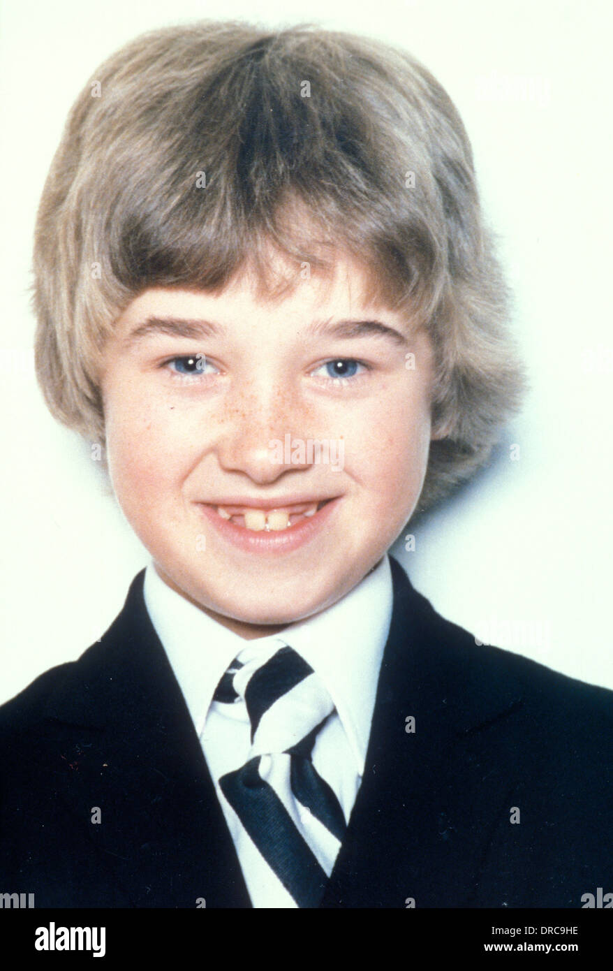 World Snooker player Stephen hendry como un niño Foto de stock