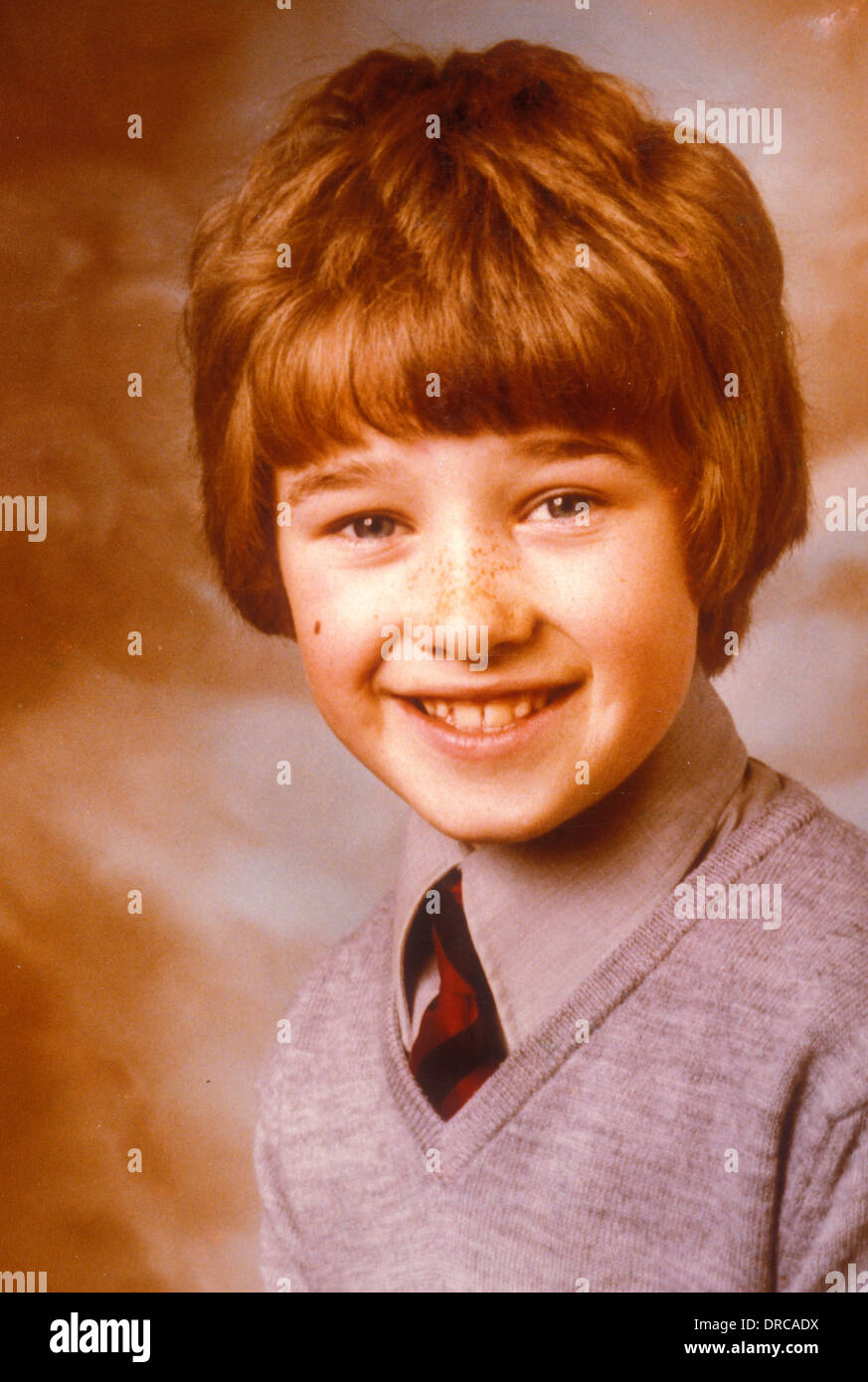 World Snooker player Stephen hendry como un niño Foto de stock