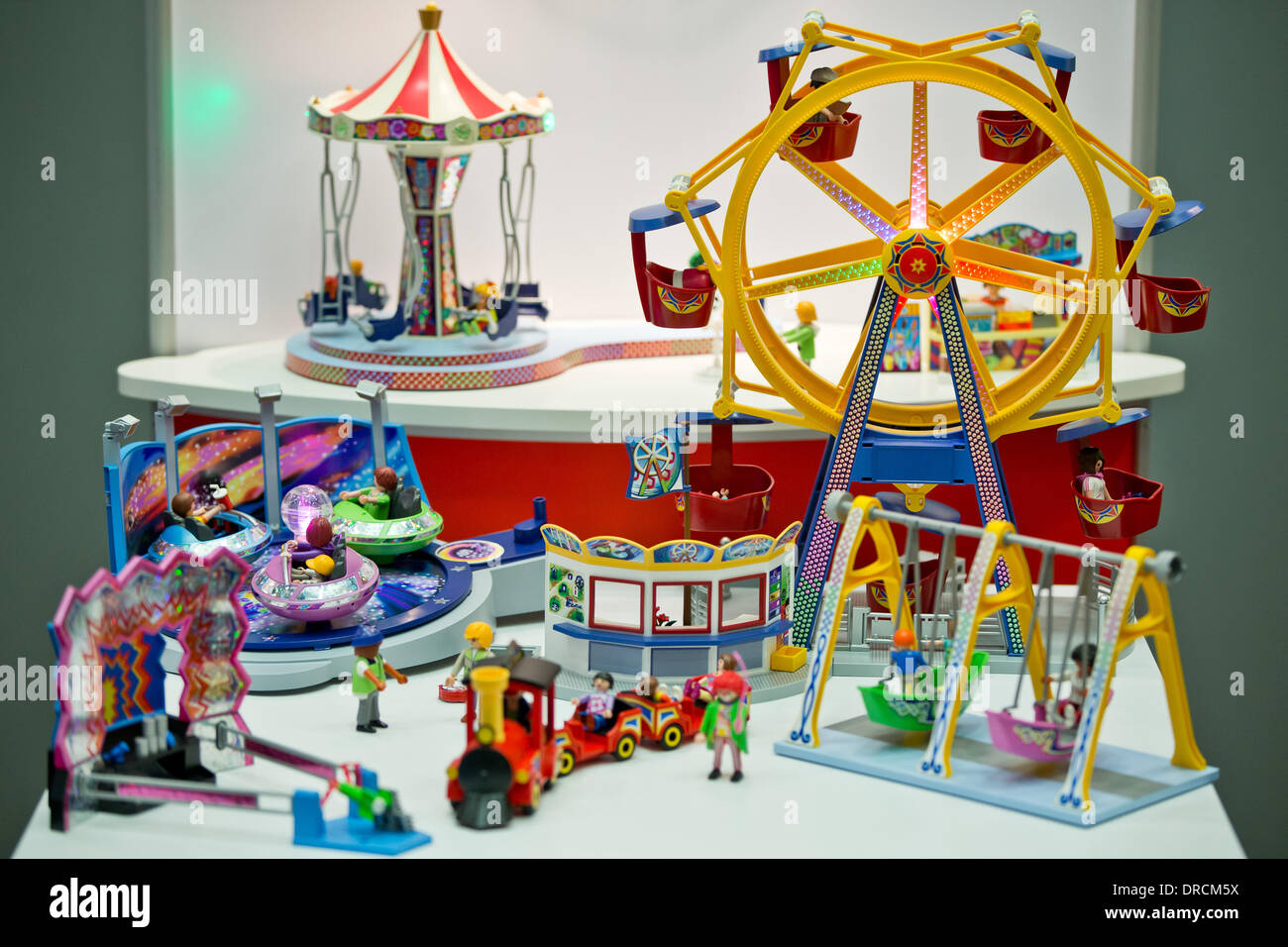 Nuremberg, Alemania. 23 ene, 2014. El parque de atracciones de Playmobil por geobra Bloberger Hof GmbH, que está nominado para el premio 'juguete' en la 'Categoría' choolKids, en Nuremberg, Alemania, 23 de