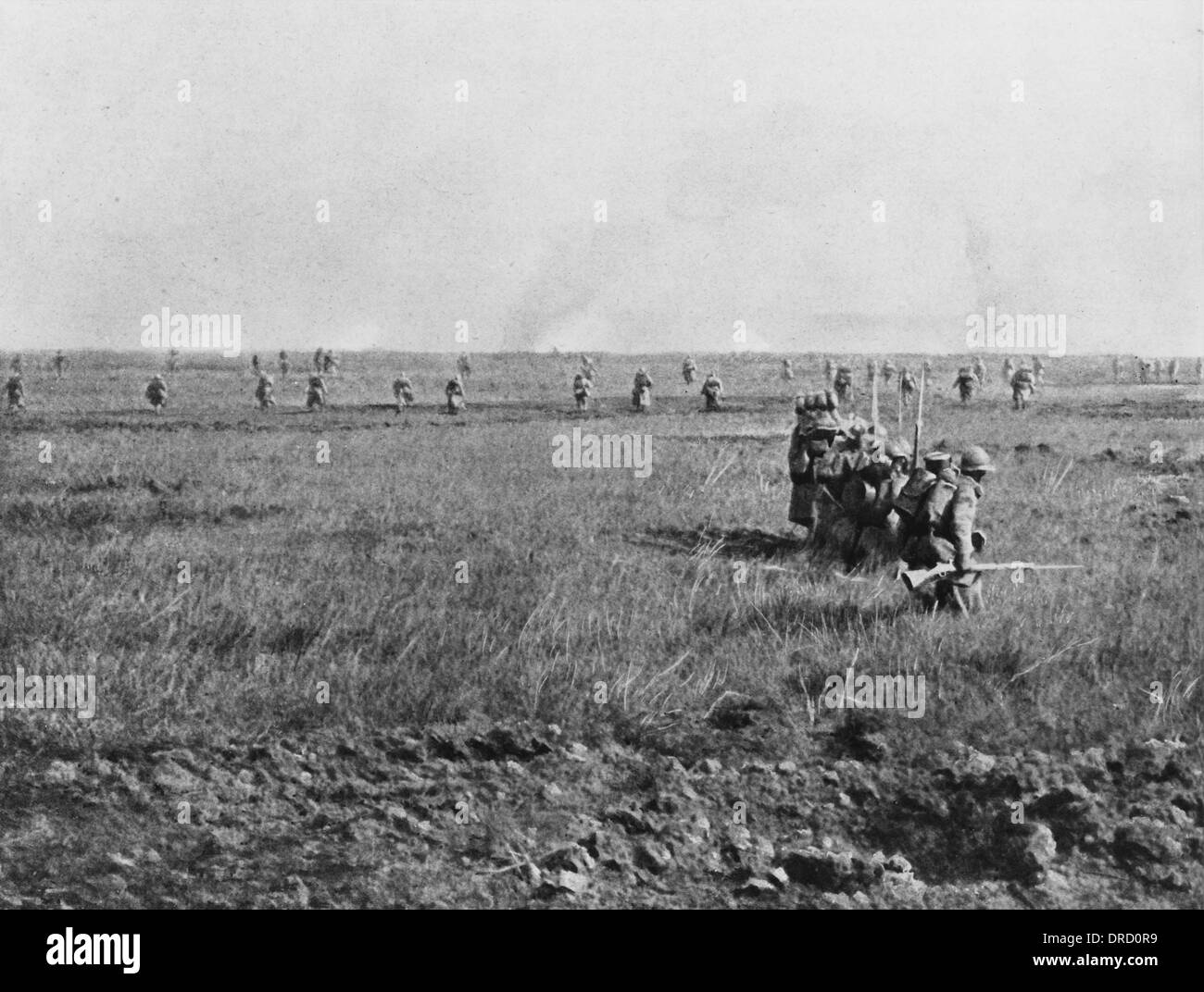 Ofensiva Nivelle WWI Foto de stock