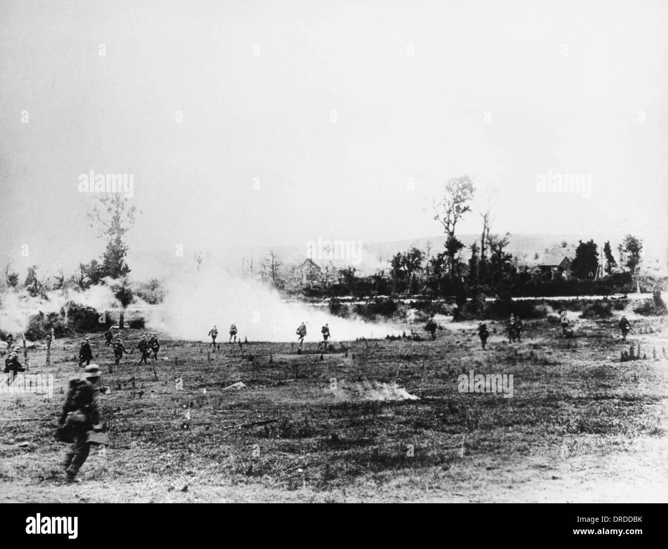 Ofensiva alemana WWI Foto de stock