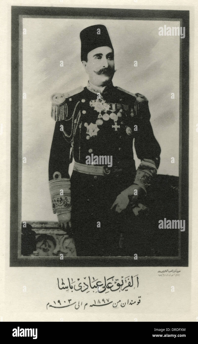 El Teniente General Ali Abadi Pasha Foto de stock