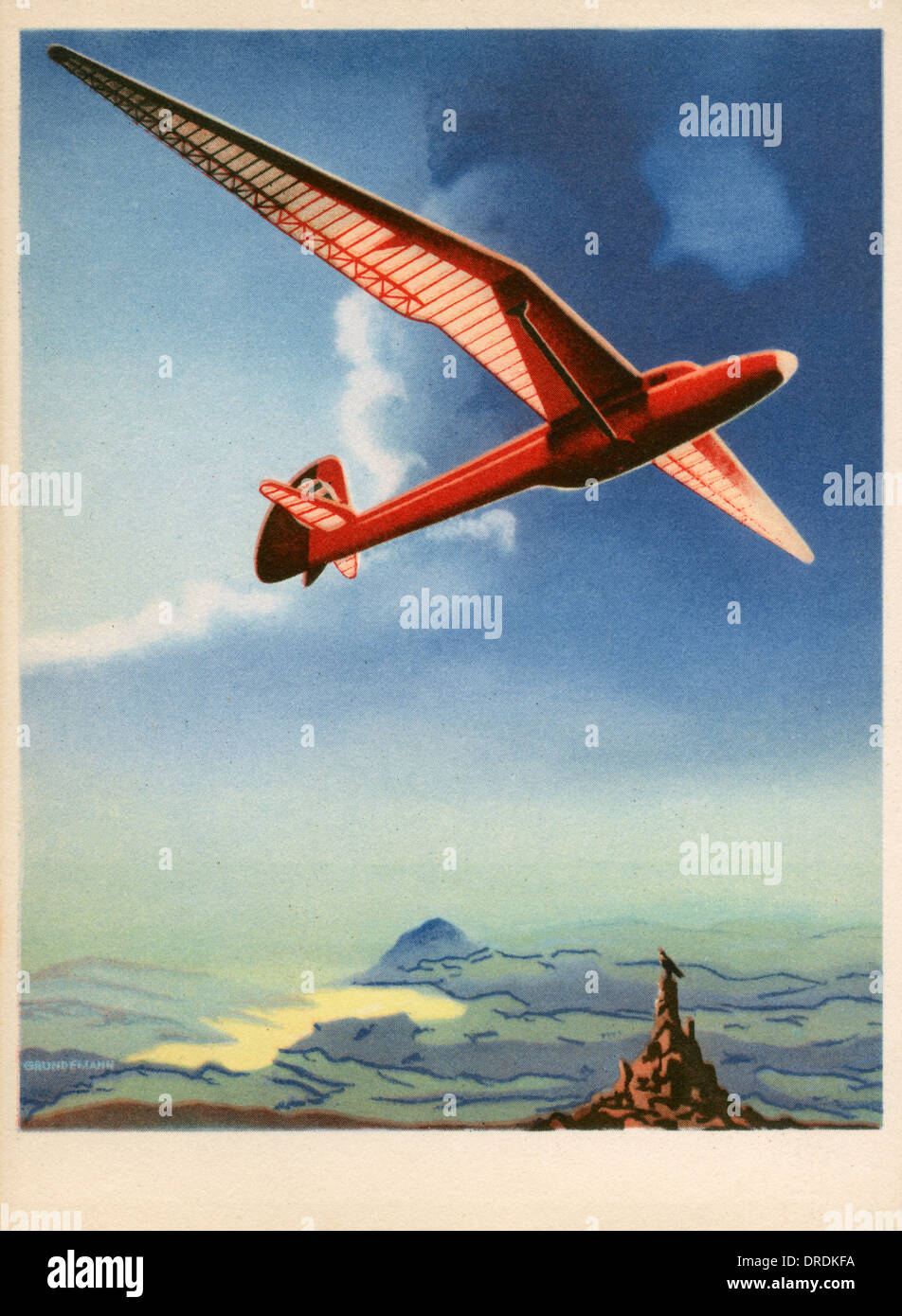 La Alemania nazi Glider - rojo Foto de stock