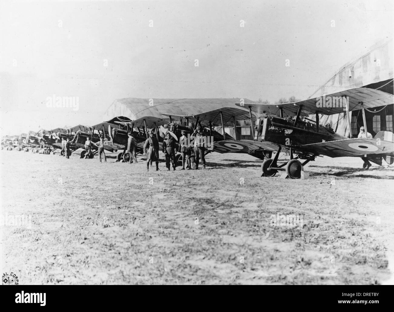 Los aviones de la Royal Air Force, WW1 Foto de stock