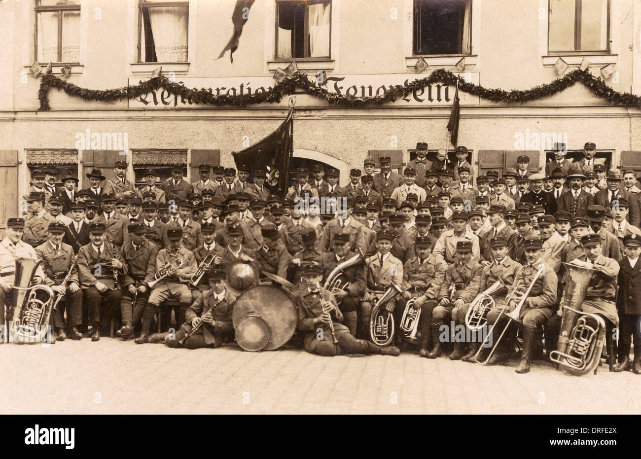 Gran banda militar alemán Foto de stock