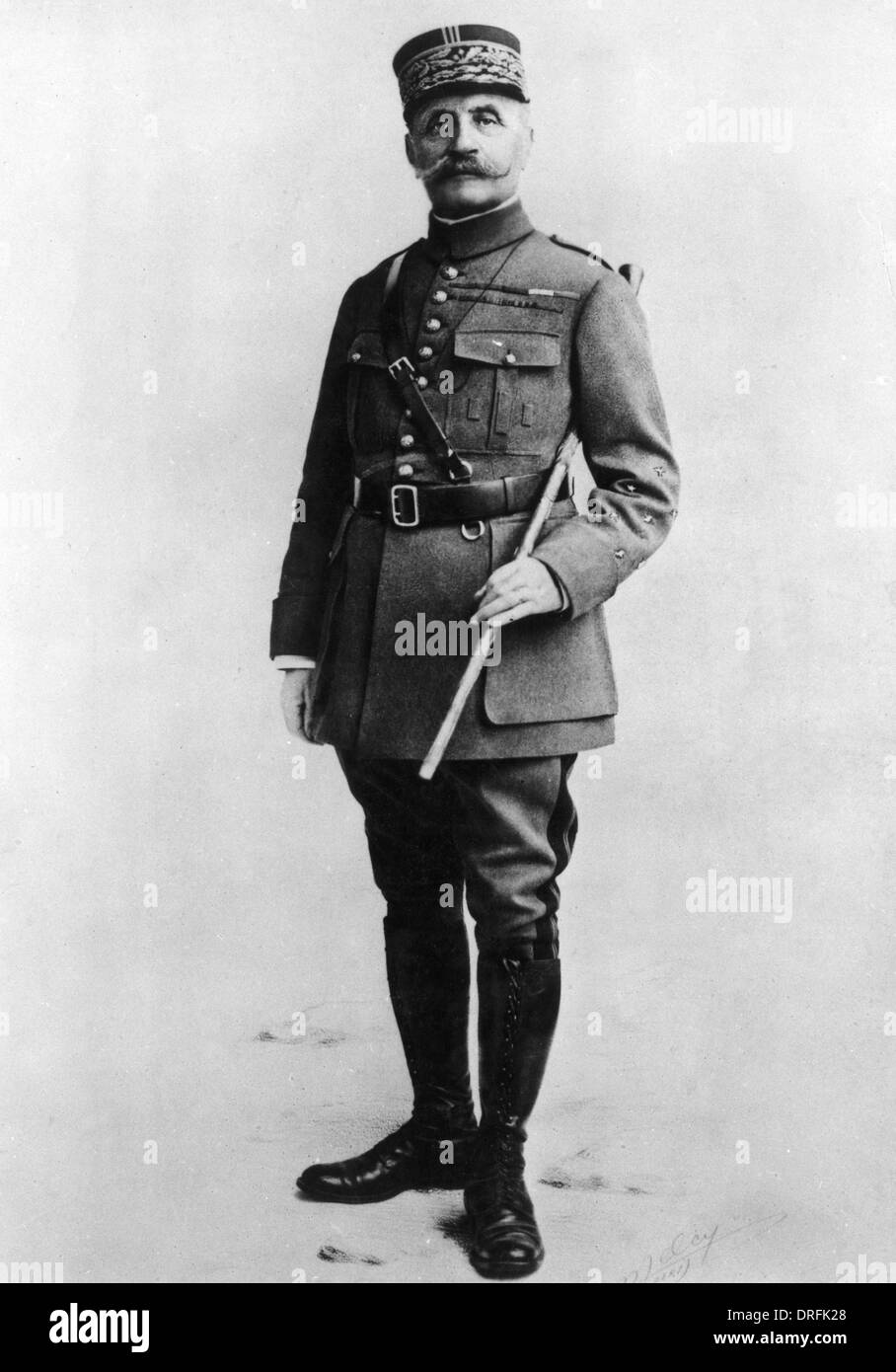 El Mariscal Foch, General del ejército francés durante WW1 Foto de stock