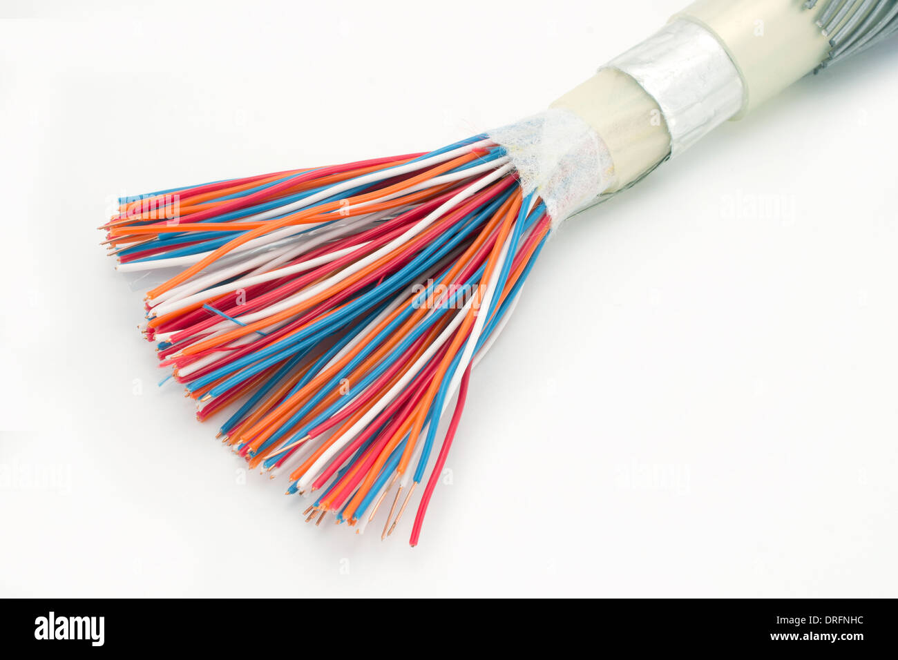 Modelo de demostración de un cable que muestra cómo se construye