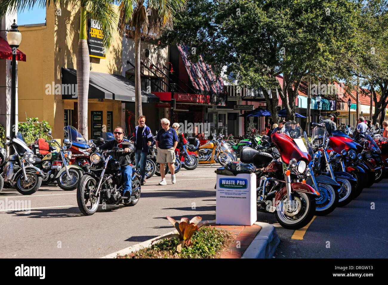 Thunder Bay por el evento de motocicletas en Sarasota Florida Foto de stock