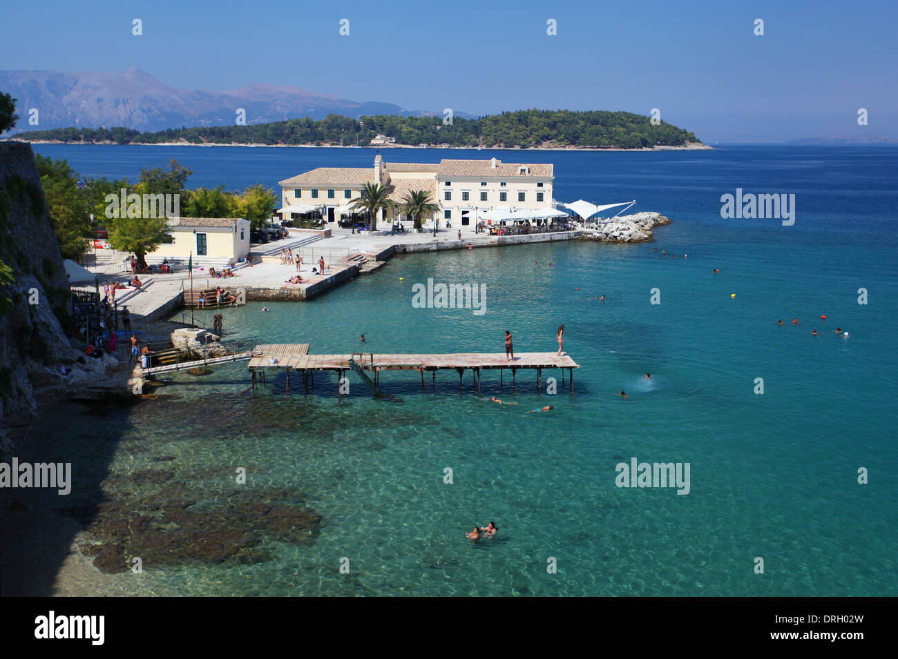 La isla griega de Corfú Foto de stock