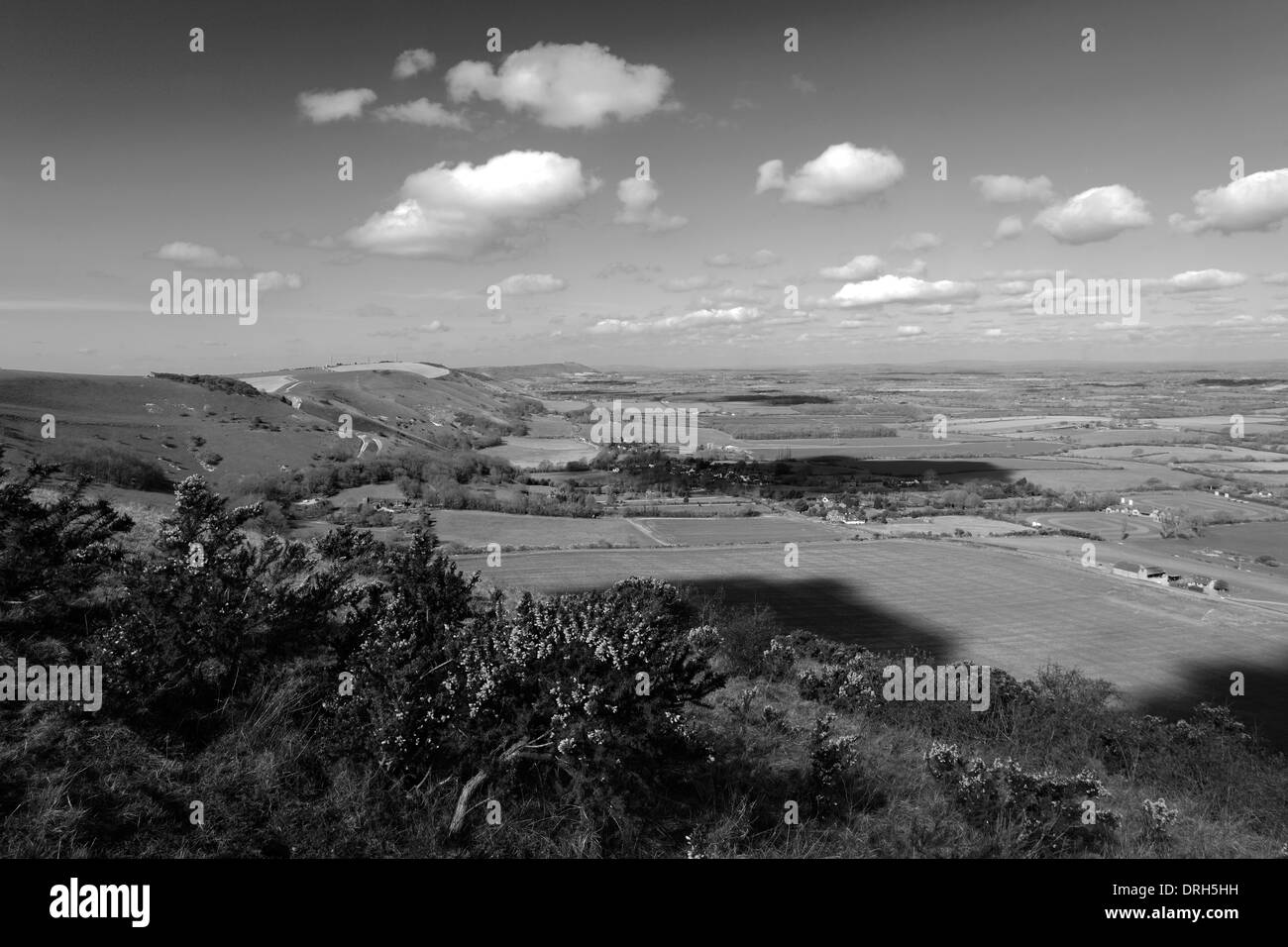 Devils Dyke belleza, el Weald, Parque Nacional de South Downs, condado de Sussex, Inglaterra, Reino Unido. Foto de stock