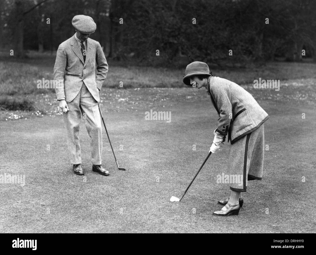 El rey George VI y la Reina Elizabeth de luna de miel Foto de stock