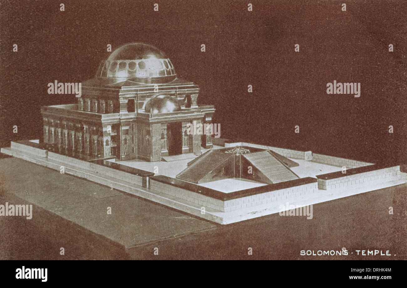 Modelo de reconstrucción del Templo de Salomón Fotografía de stock - Alamy