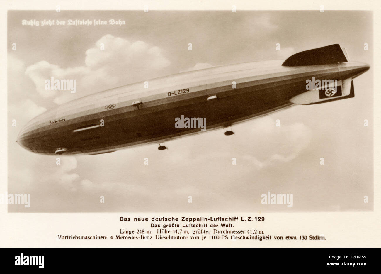 Zeppelin - LZ 129 Hindenburg Foto de stock