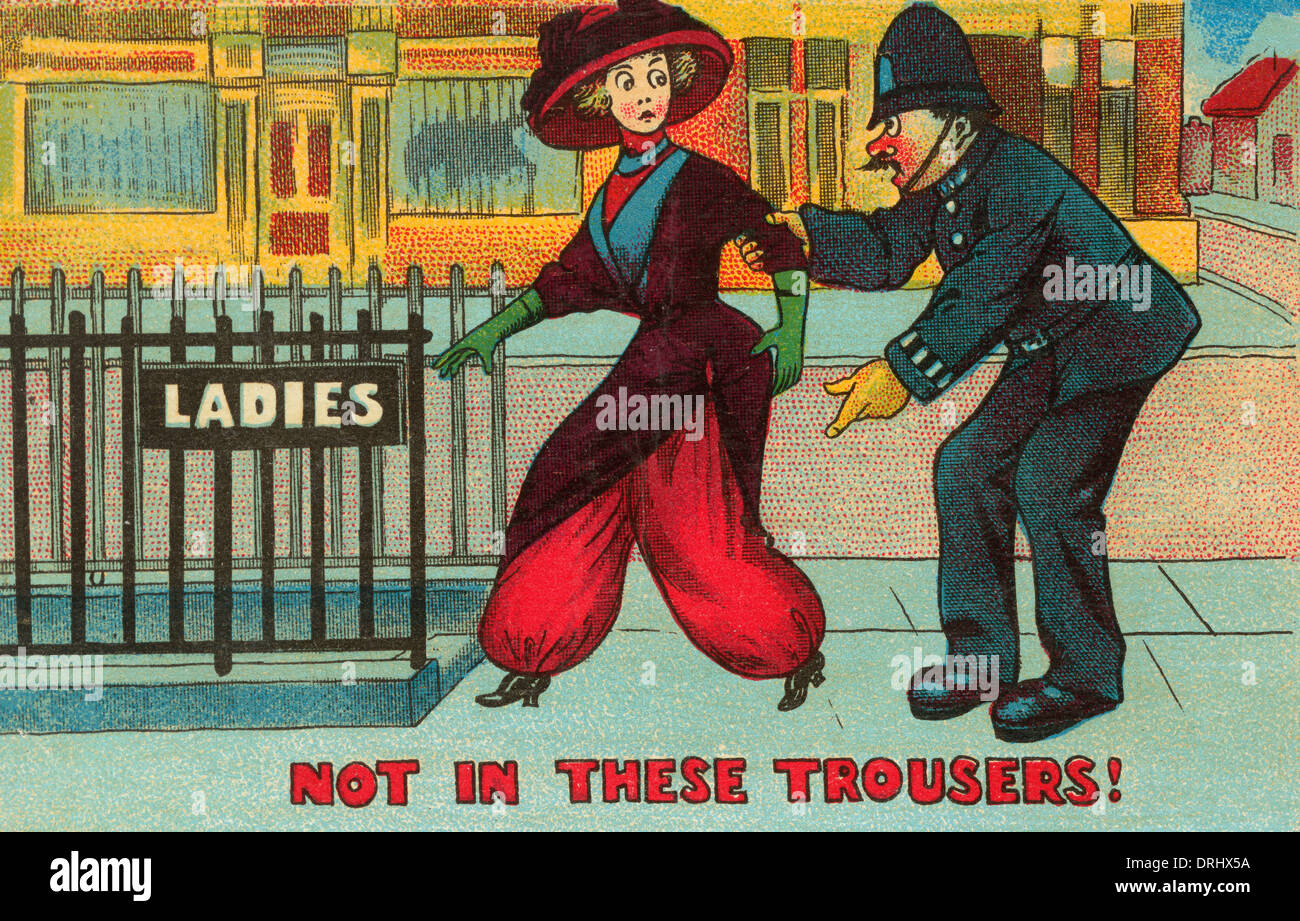 Suffragette - Derechos de las mujeres - Bloomerism Foto de stock