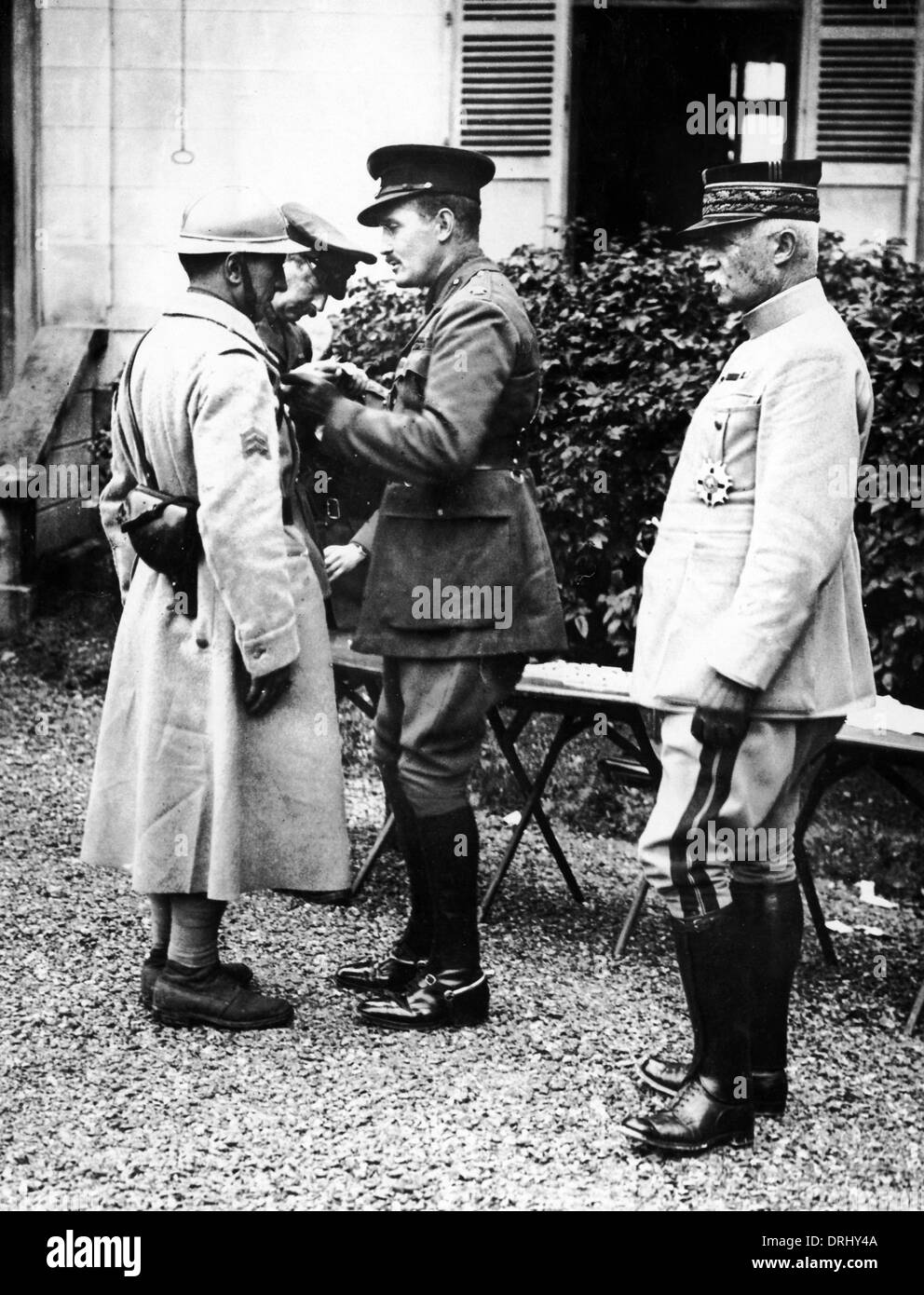 El príncipe Arturo de Connaught en Francia, WW1 Foto de stock