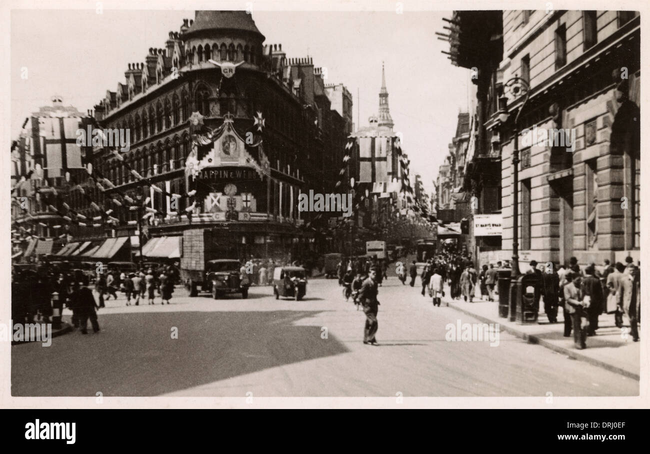 Londres - la coronación del rey George VI Foto de stock