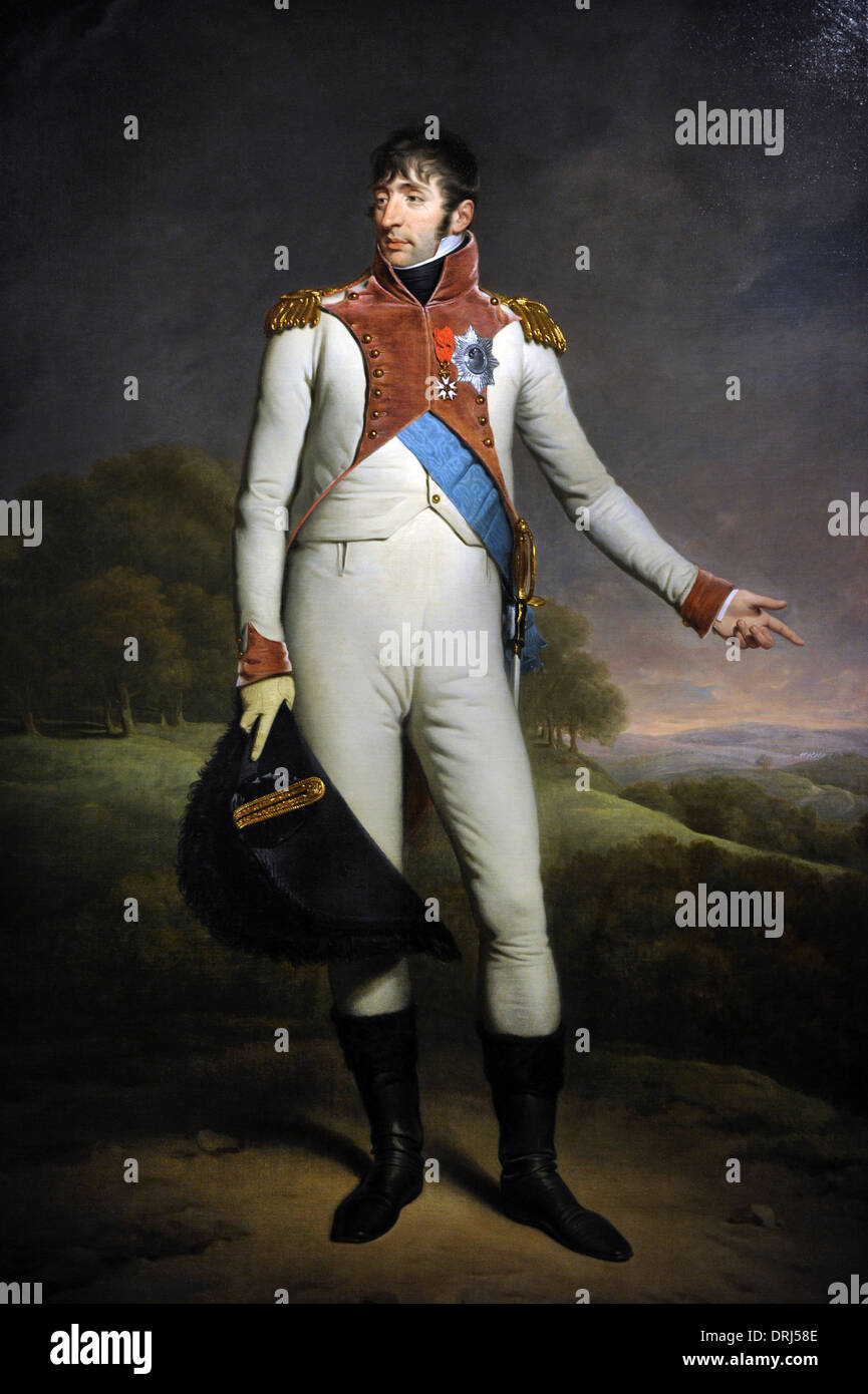Charles Howard Hodges (1764-1837). Pintor británico. Retrato de Luis Napoleón, rey de Holanda, 1809. Foto de stock