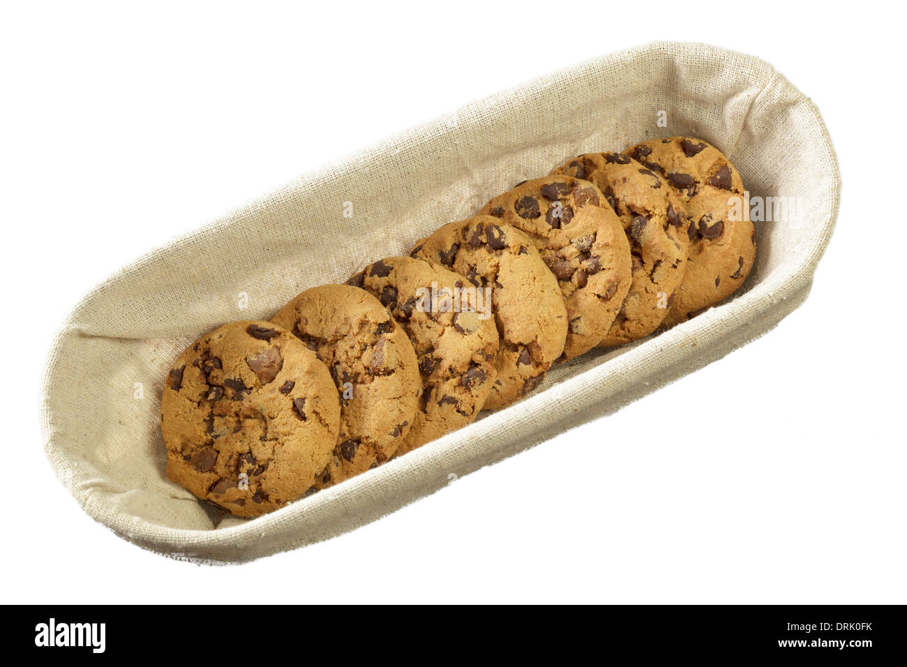 Las galletas con trocitos de chocolate Foto de stock