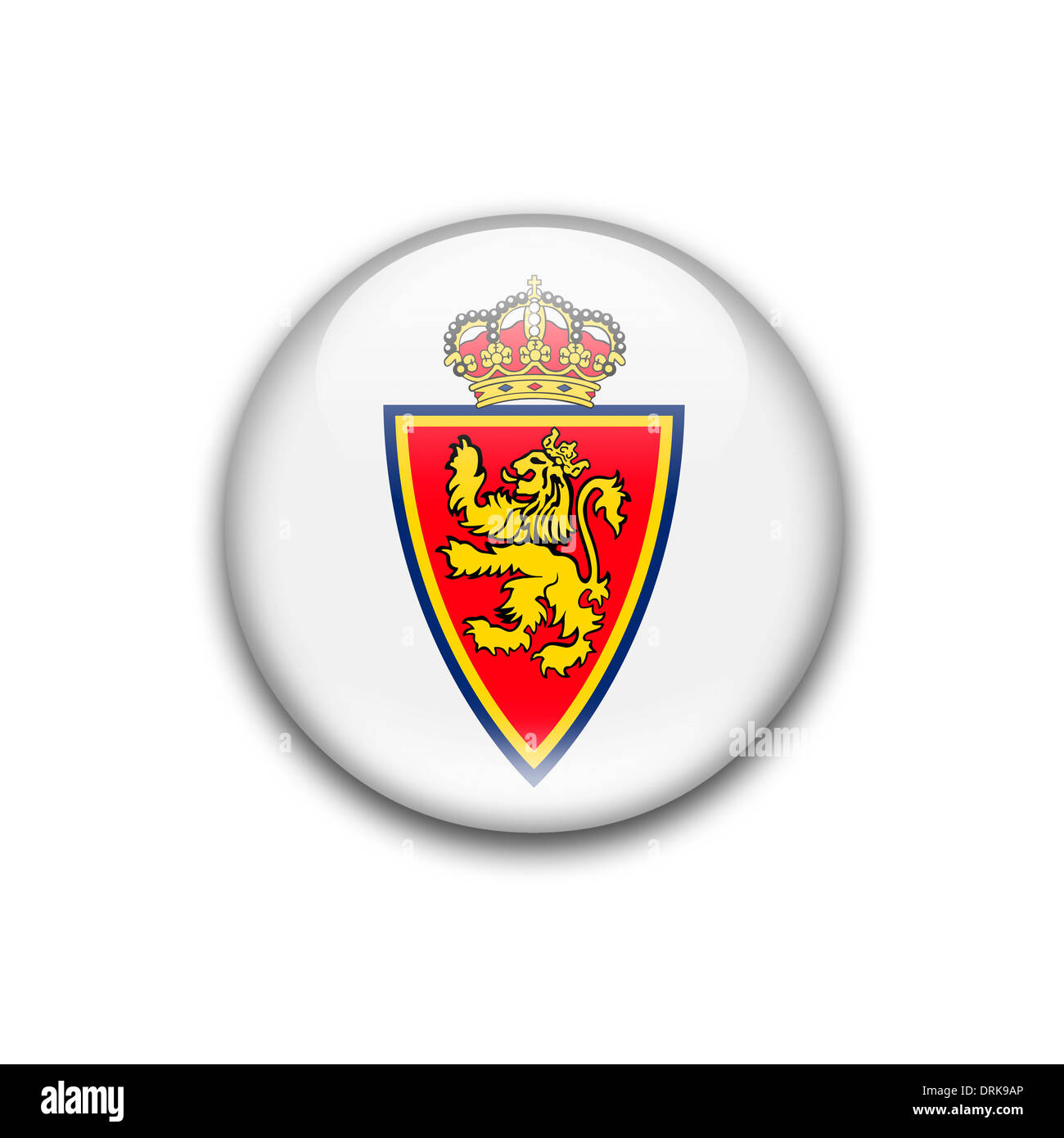 El Real Zaragoza logo emblema símbolo icono de bandera Fotografía