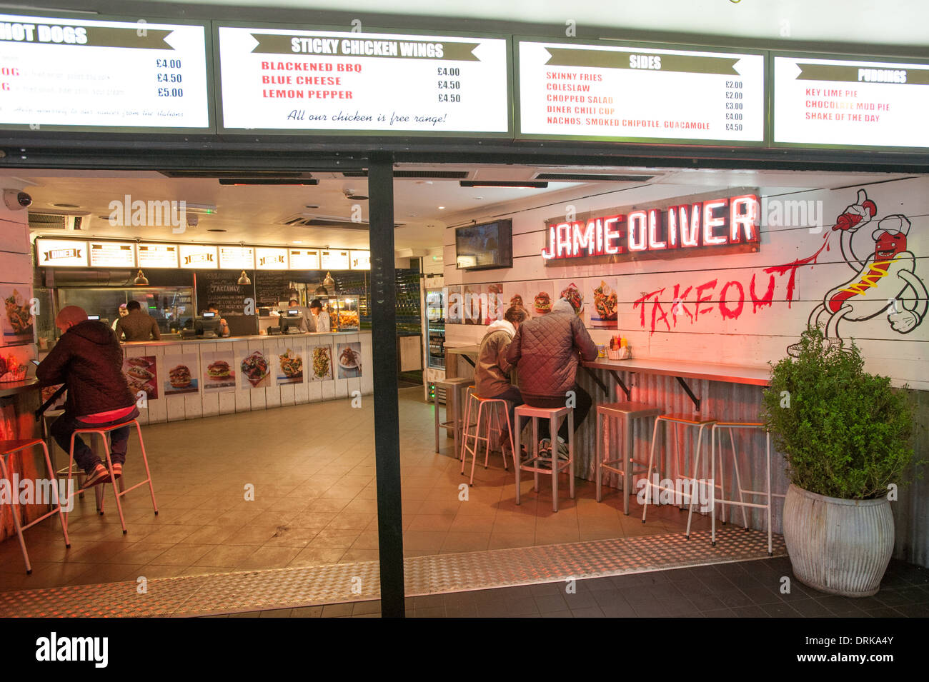 Jamie Oliver Diner Foto de stock
