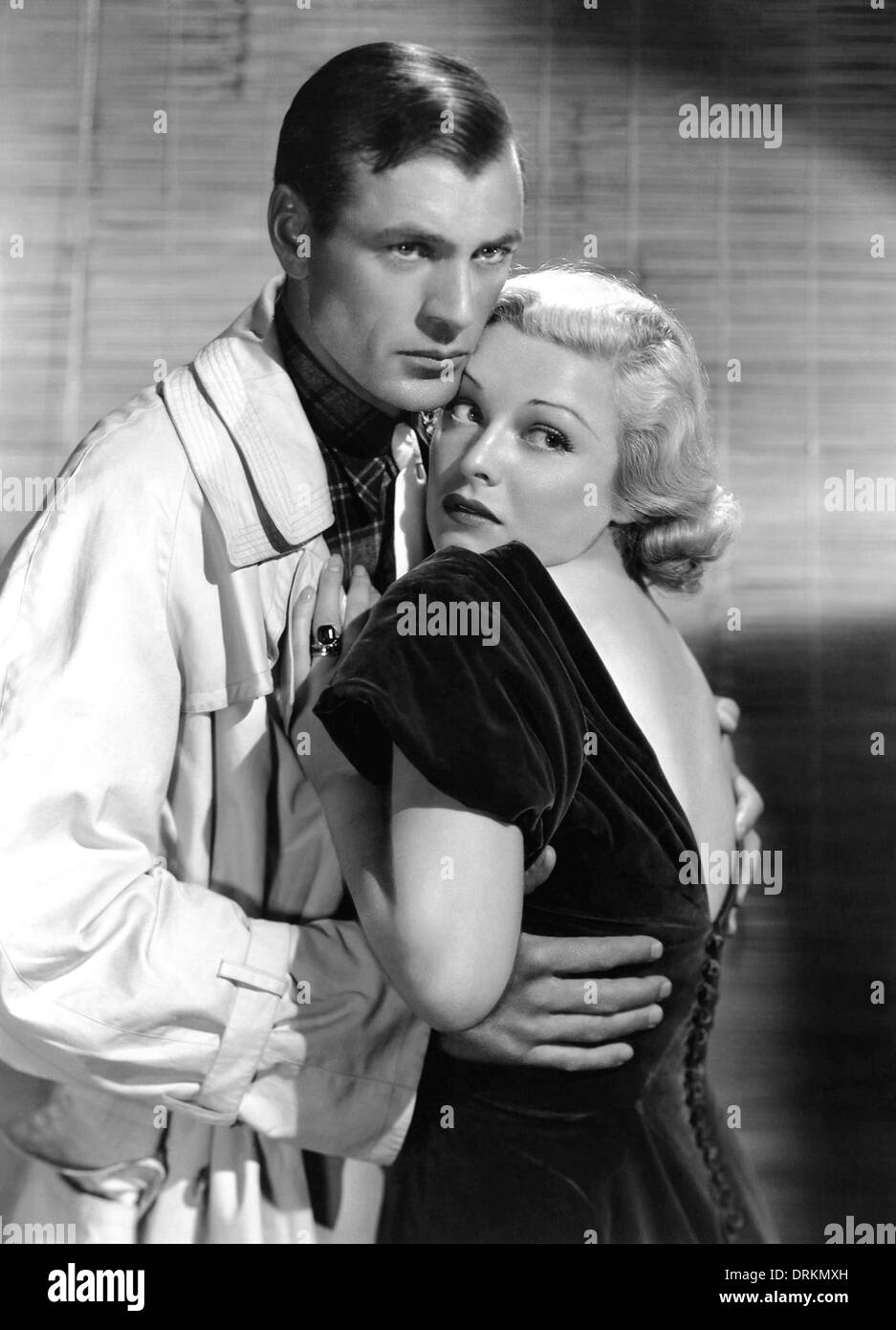 El general murió al amanecer de 1936 Paramount Pictures Film con Madeleine Carroll y Gary Cooper Foto de stock