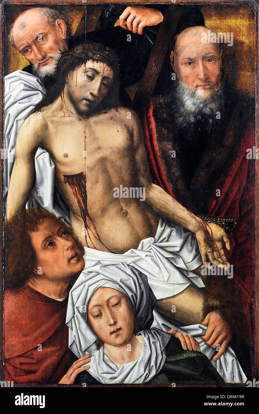De Colyn Coter, el descendimiento de la Cruz. 15th-16th siglo. Aceite en el panel. Museo de Bellas Artes de Bilbao, Bilbao, España. Foto de stock