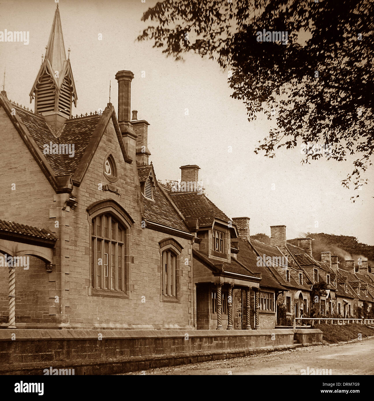 Foulden cerca de Berwick en Tweed período Victoriano Foto de stock