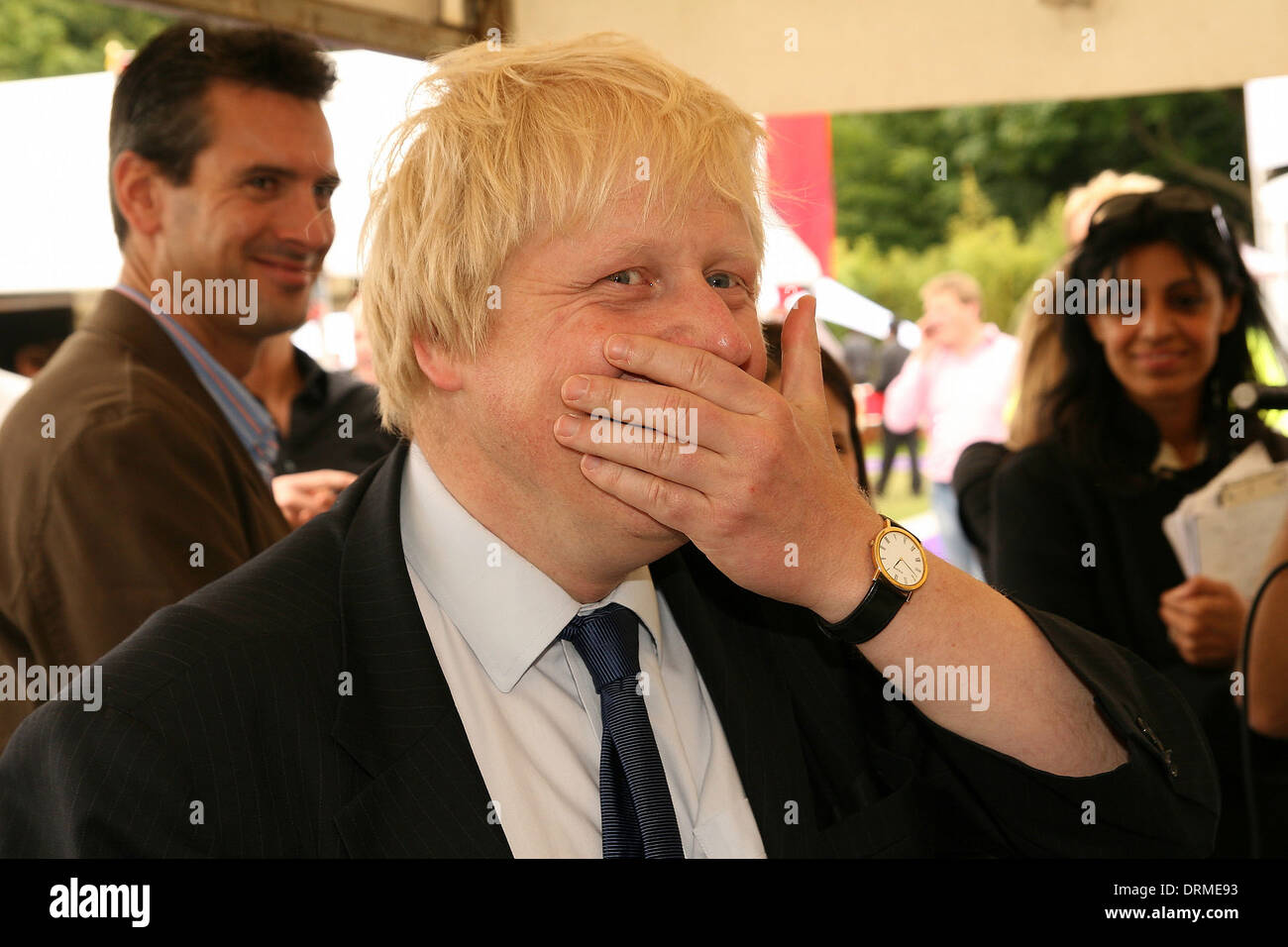 Boris Johnson en el sabor de la feria de Londres en Regent's Park Foto de stock