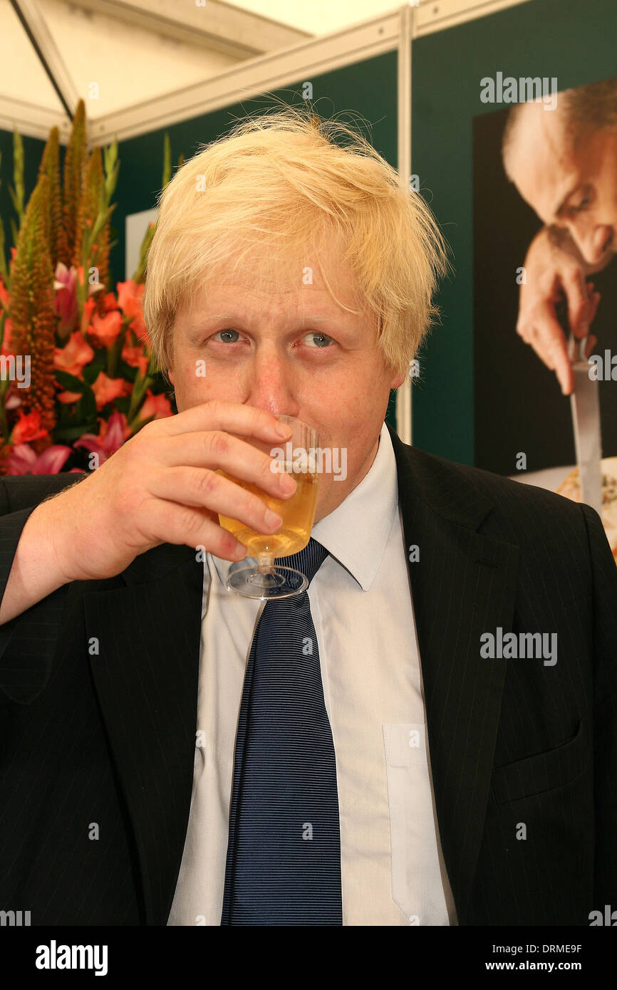 Boris Johnson en el sabor de la feria de Londres en Regent's Park Foto de stock