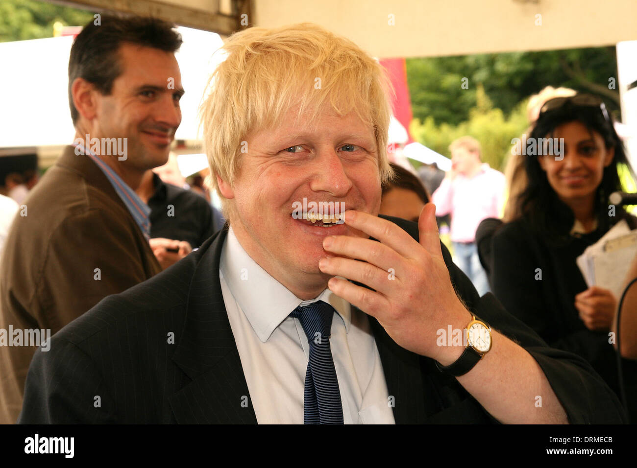 Boris Johnson en el sabor de la feria de Londres en Regent's Park Foto de stock