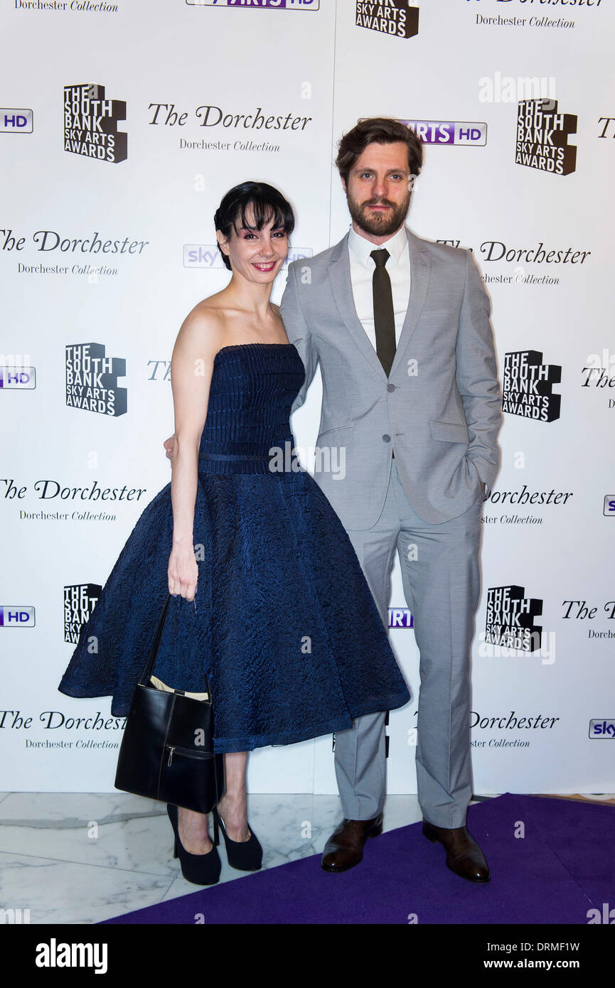 Tamara Rojo, Neil Austin, en el South Bank Sky Arts awards en Dorchester Hotel el 27 de enero de 2014 en Londres, Inglaterra. Foto de stock