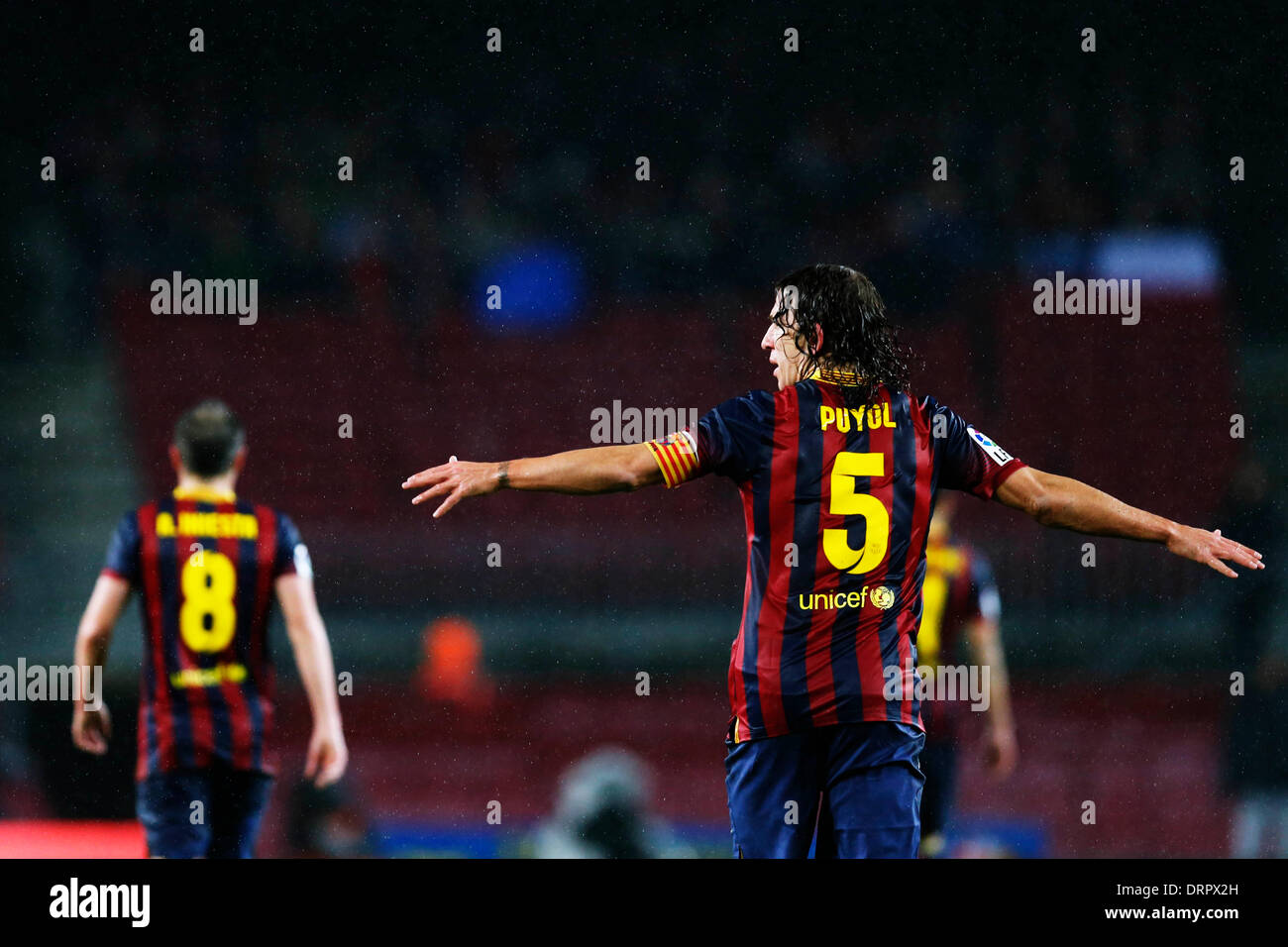 Barcelona, España. © D. 29 de enero de 2014. Carles Puyol (Barcelona ... Barcelona, España. © D. 29 de enero de 2014. Carles Puyol (Barcelona ...