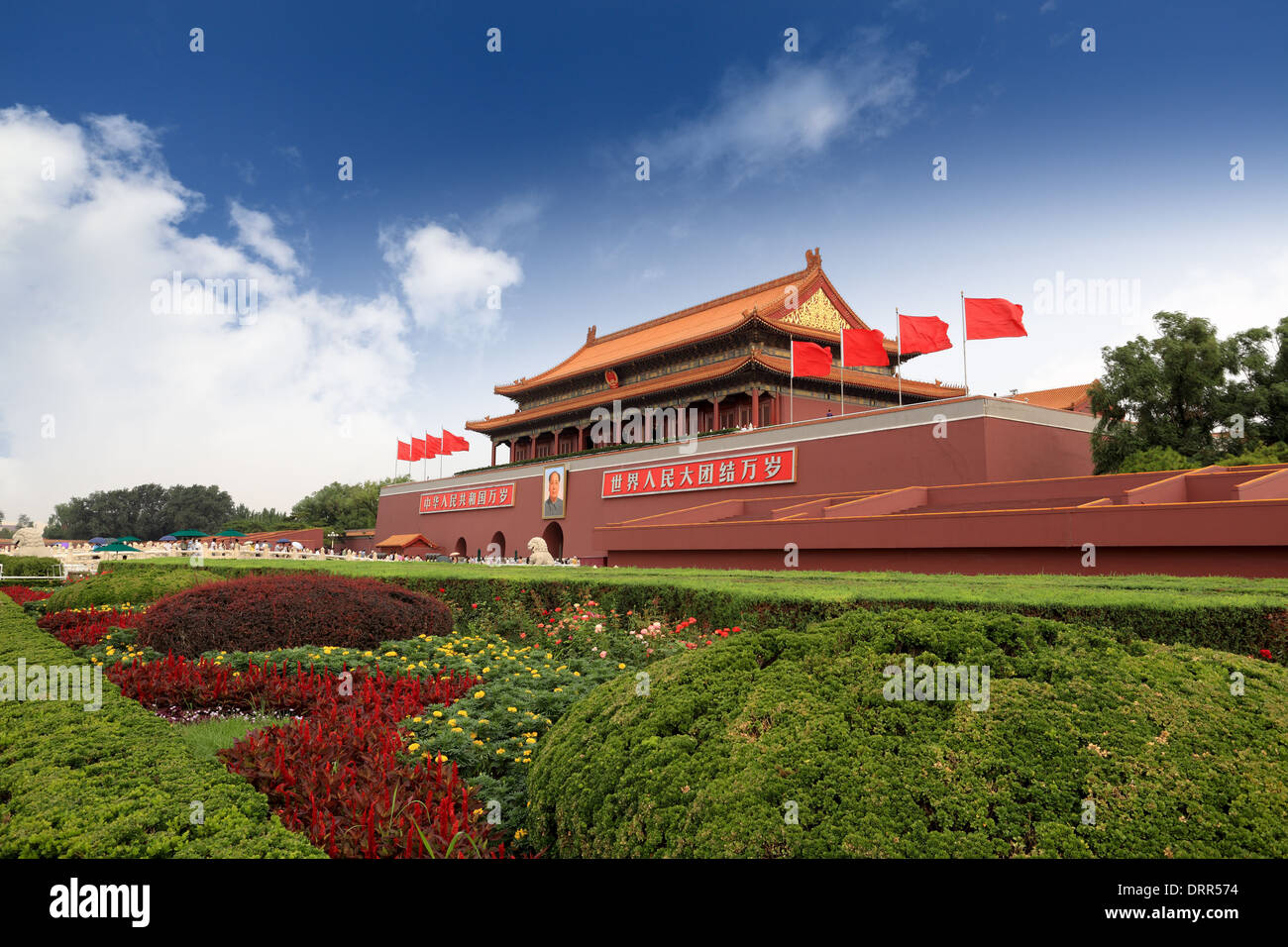 Puerta de Tiananmen en Pekín Foto de stock