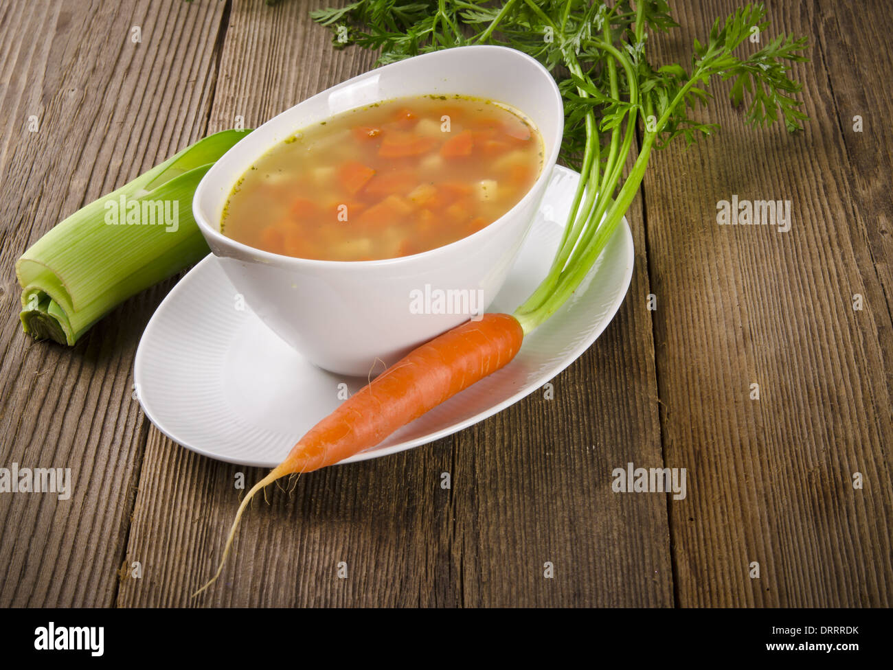 Sopa de zanahoria Foto de stock