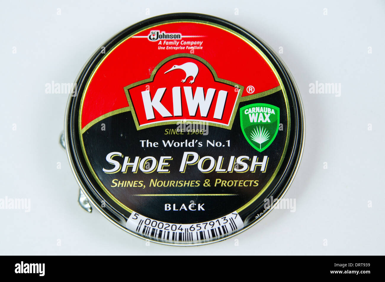 Kiwi betún negro de estaño. Foto de stock