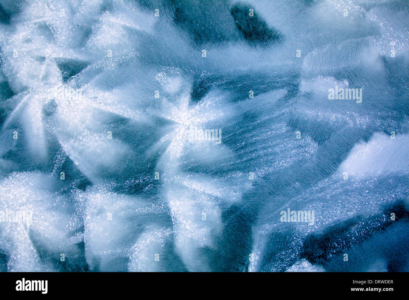 Patrón de hielo del mar Foto de stock
