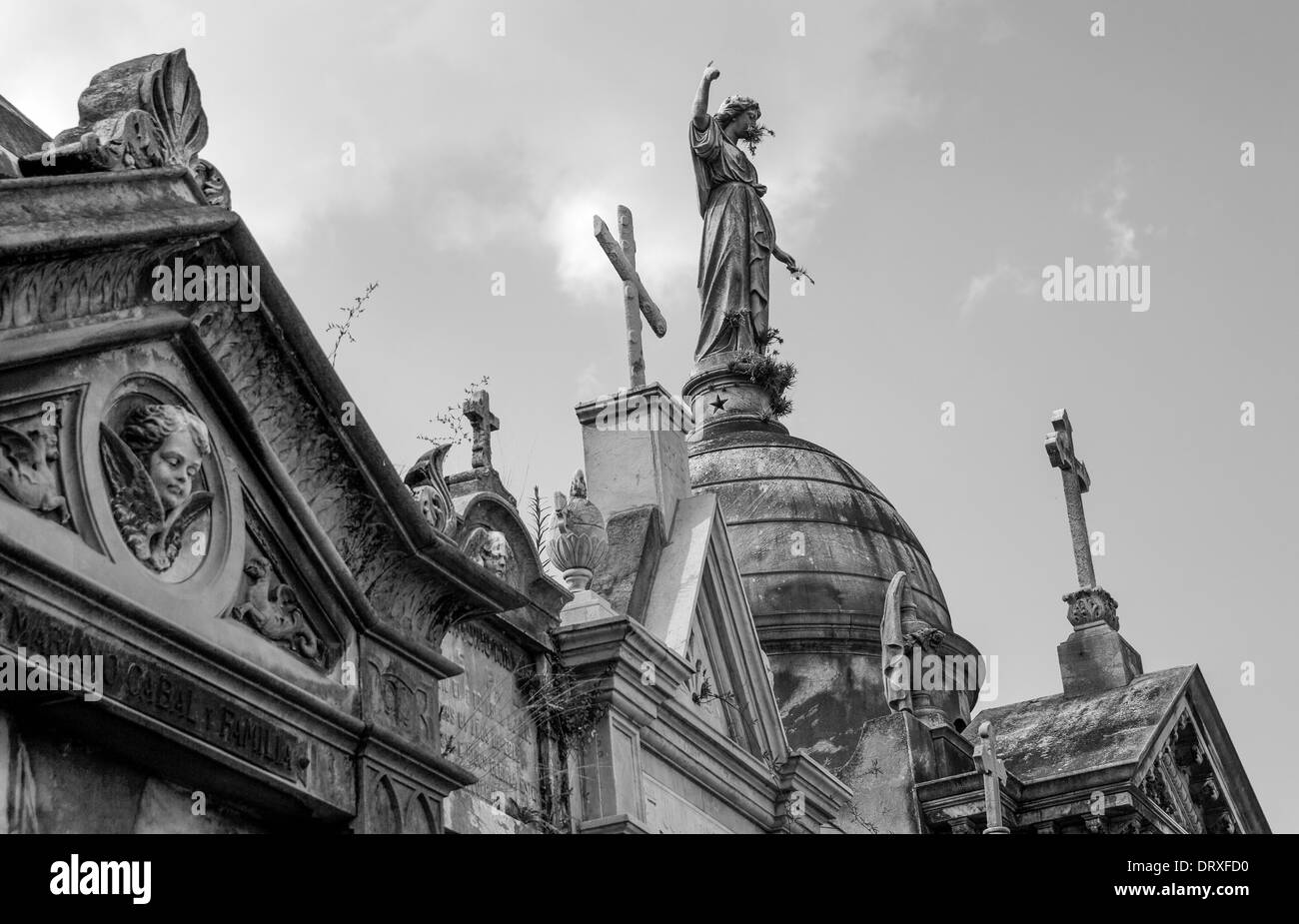 El Cementerio de La Recoleta. Foto de stock