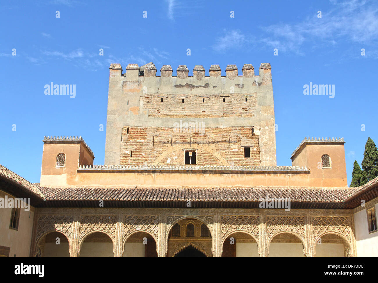 Hermoso palacio de la Alhambra en Granada, España Foto de stock