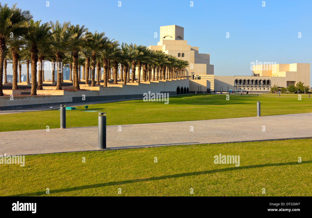 El Museo de Arte Islámico en Doha, Qatar Foto de stock