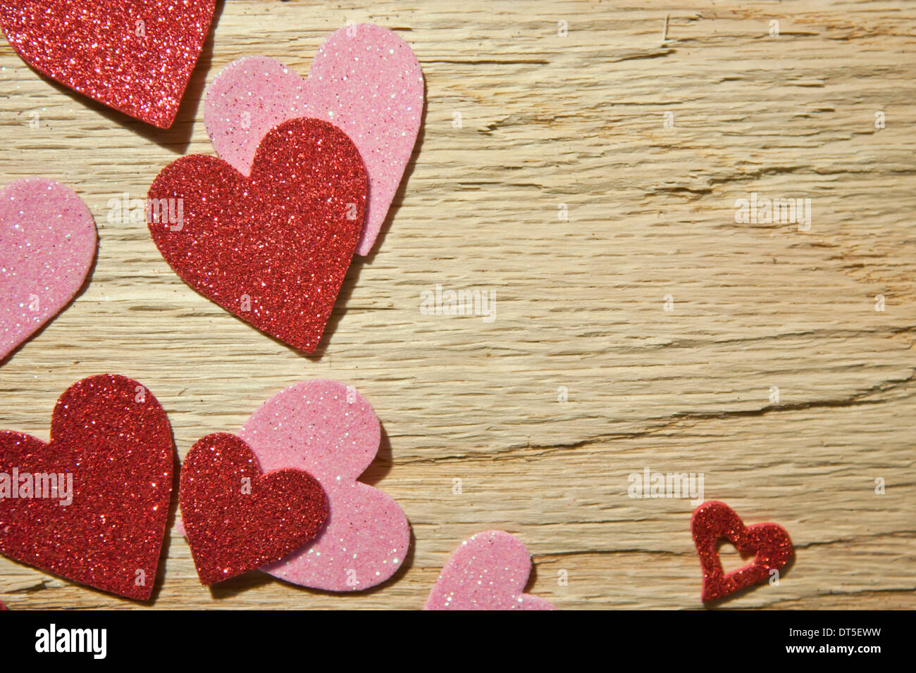 Día de San Valentín Corazones Foto de stock