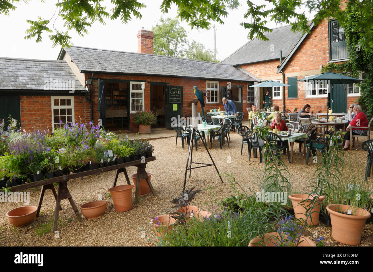 Algodón Manor Cafe. Northamptonshire. Inglaterra. En el Reino Unido. Foto de stock