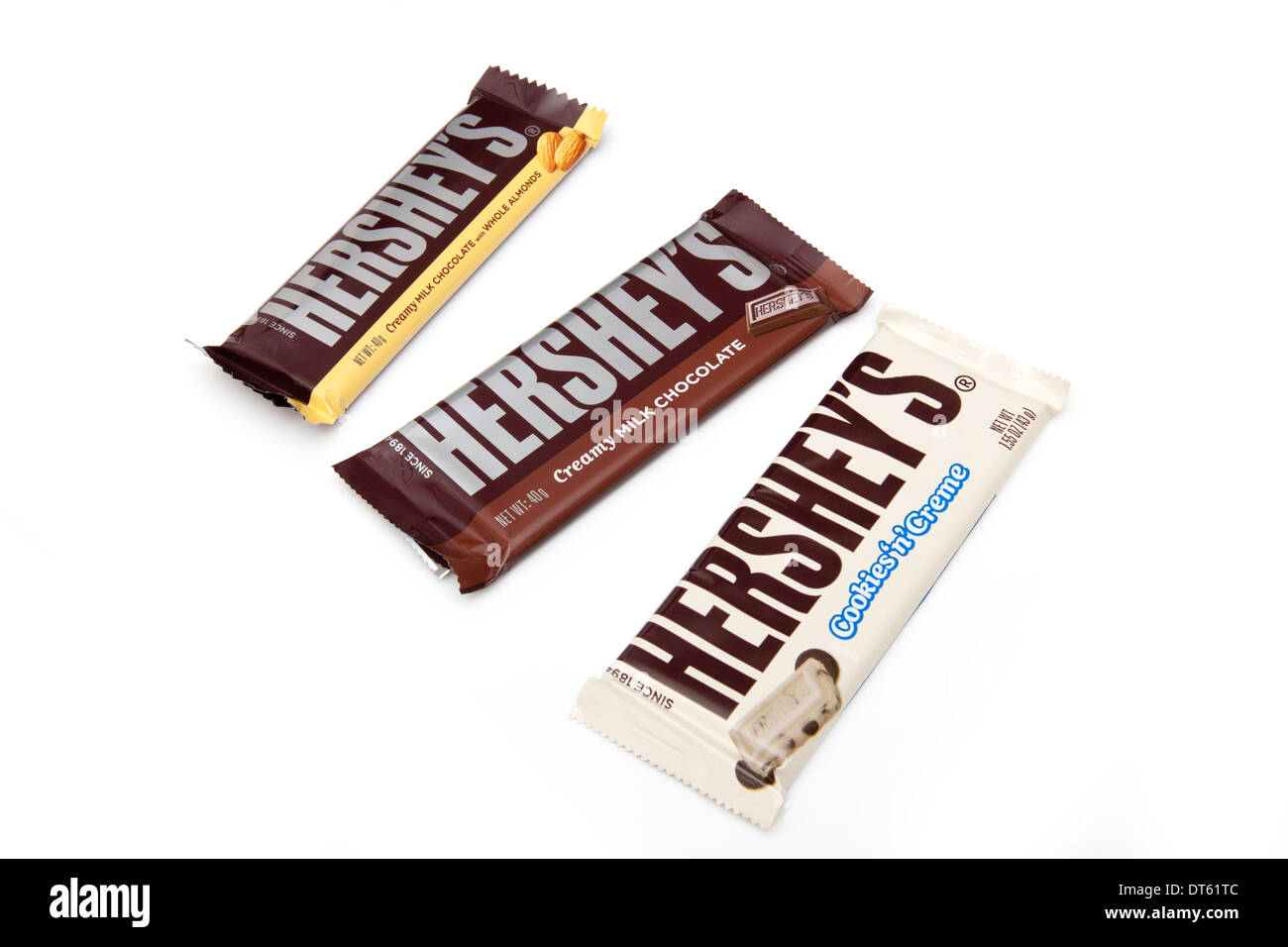 Hershey's chocolate blanco aislado en un fondo de estudio Fotografía de  stock - Alamy
