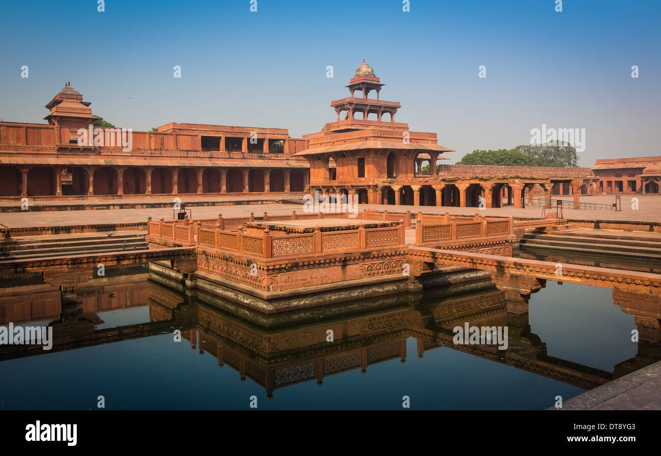 Fatehpur Sikri es una ciudad y una junta municipal en el distrito de Agra, en el estado de Uttar Pradesh, India. Foto de stock