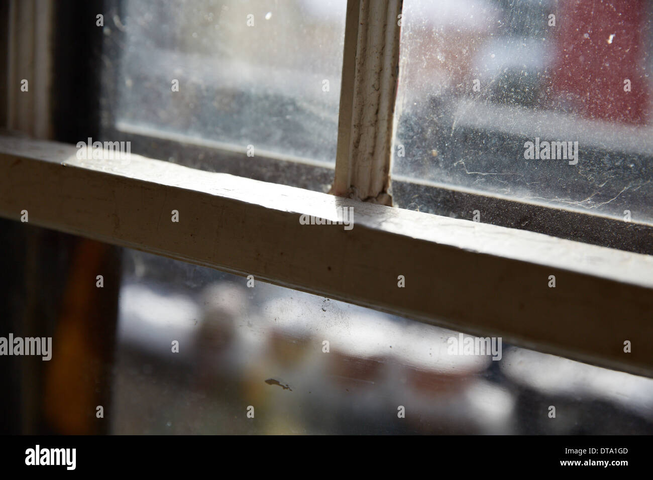 Detalle de la ventana de guillotina, Vista cercana Fotografía de stock -  Alamy