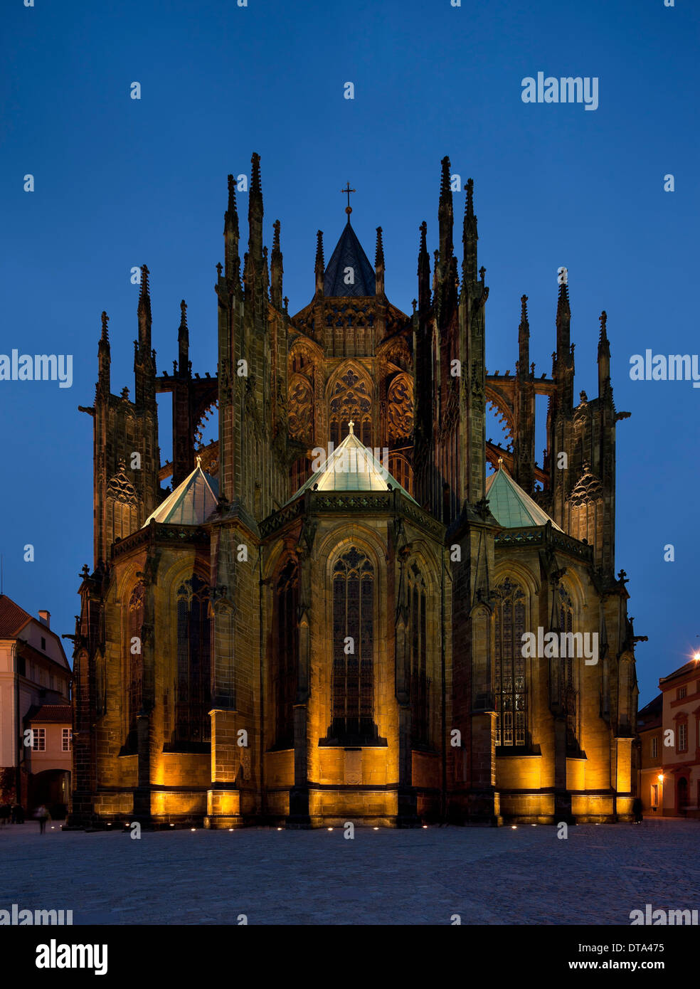 Prag, St.-Veits-Dom, Veitsdom, Katedrála tschechisch oder chrám sv. Víta Foto de stock