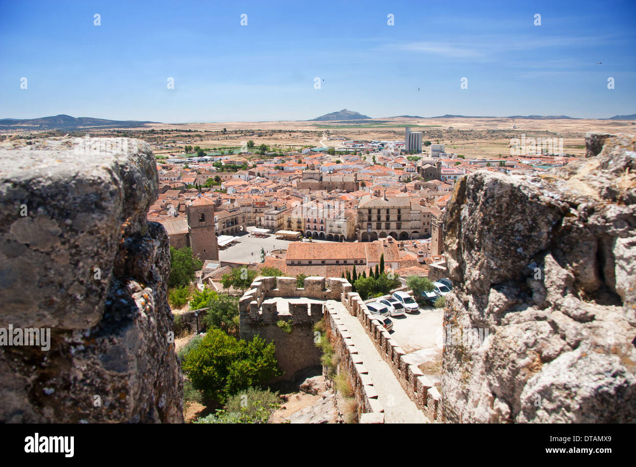 Vista general de la ciudad de Trujillo Foto de stock