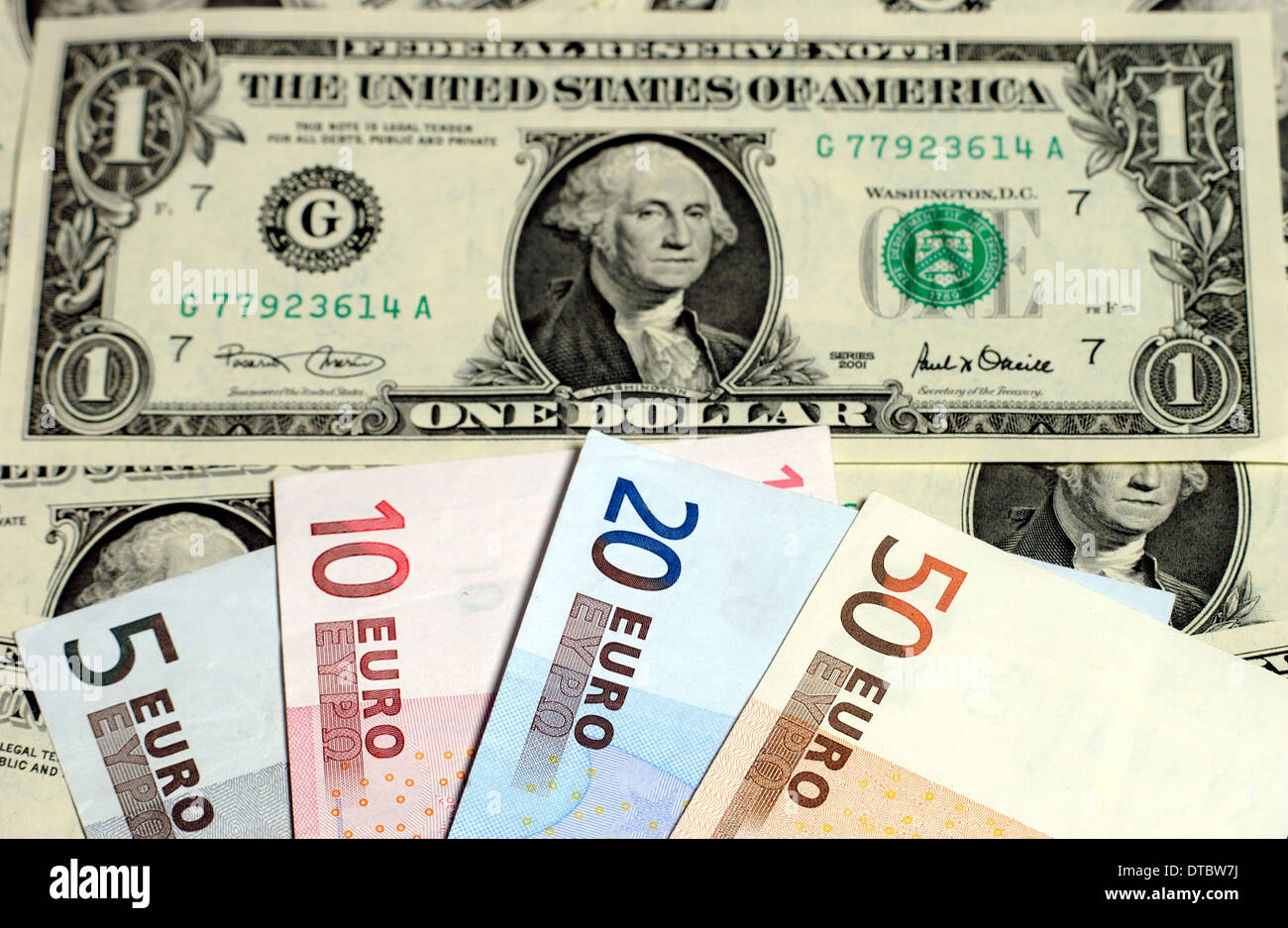 Tipo de cambio euro y dolar fotografías e imágenes de alta resolución -  Alamy