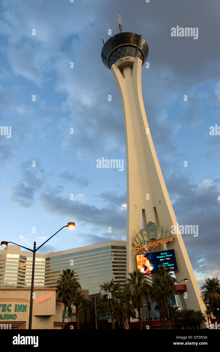La Torre Stratosphere Las Vegas Nevada EE.UU. Foto de stock