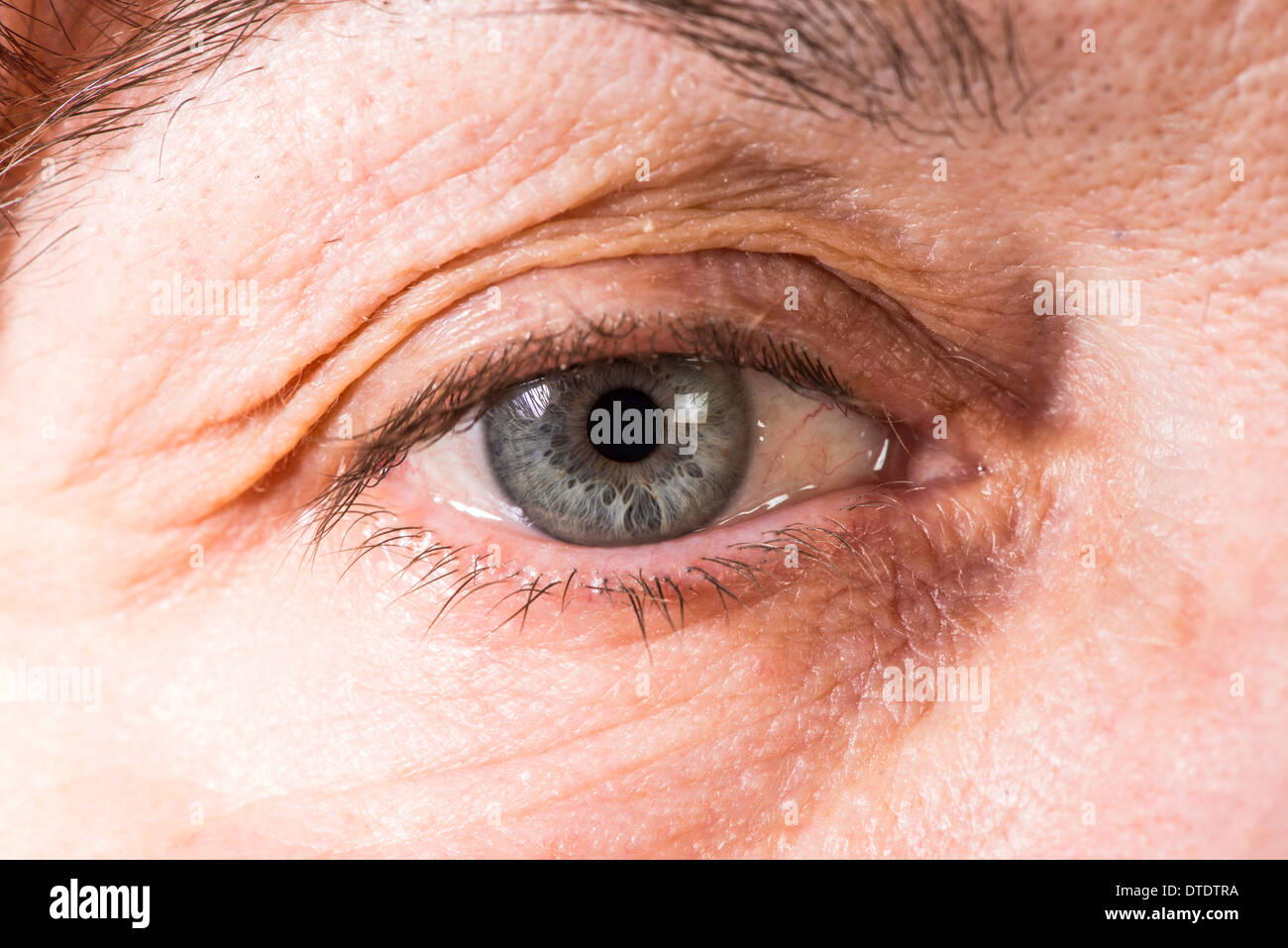 Cerrar viejas mujeres blue eye Foto de stock