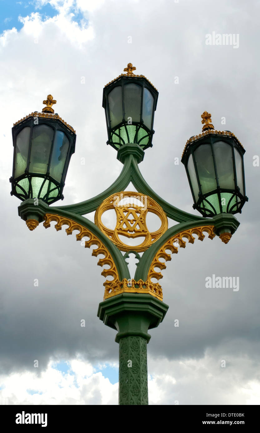 Lámpara de la calle de Londres Foto de stock